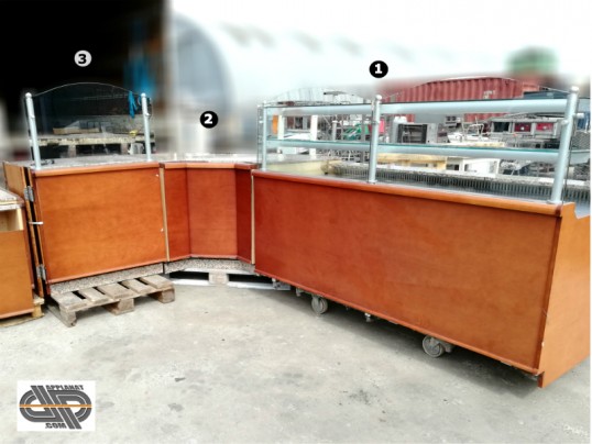 ensemble vitrine boulangerie pâtisserie réfrigérée positive d'occasion professionnel