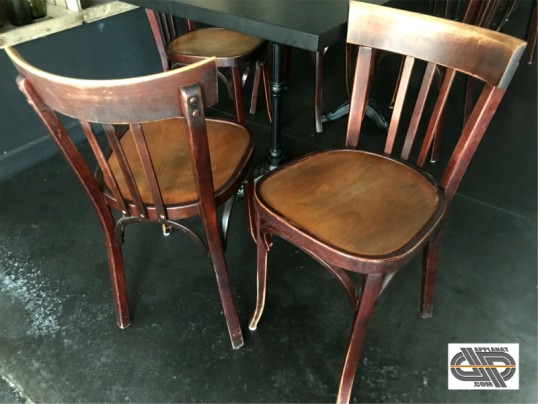chaise restaurant occasion professionnel bois massif baumann