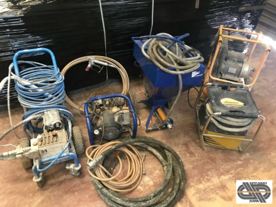materiel 220 volt monophasé pour peinture en batiment compresseurs, machine a projeter pompe a peinture airless