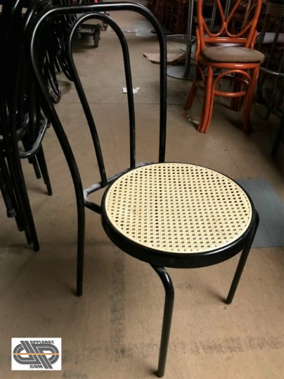 chaise bistrot métal noir cannage occasion