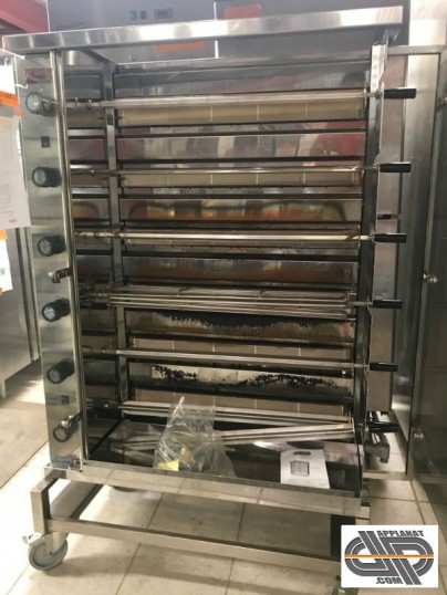 Rôtissoire professionnelle gaz à radiants 6 broches - SOFINOR - ITD26A prélude  INOTECH 