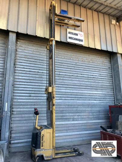 gerbeur electrique occasion triplex SAMAG EL13 levée 4800 mm charge 1300 kg