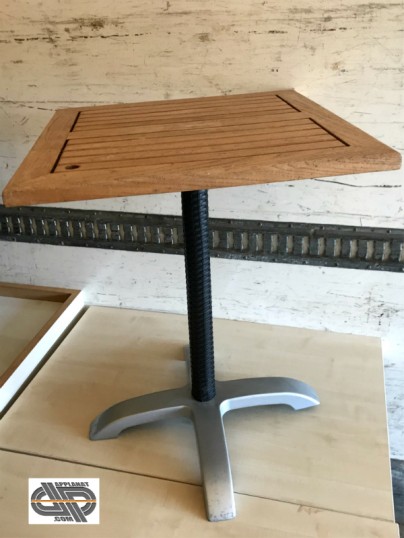 lot tables d'occasion professionnel plateau bois 70x70 