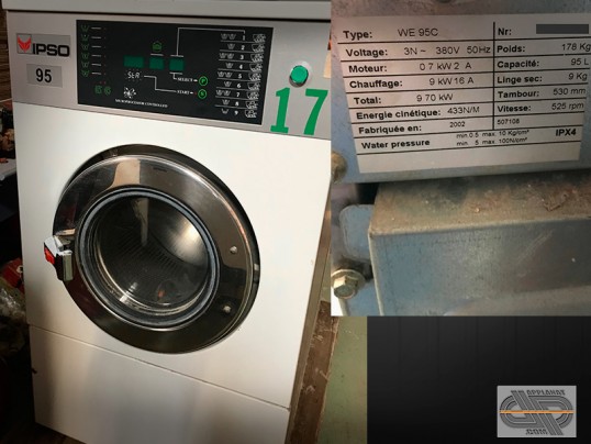Machine à laver commerciale - 9 KG – IPSO WE 95C