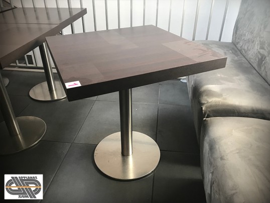 table carré bistrot restaurant mobilier chr support rond