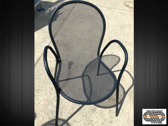 lot chaises metal noir exterieur occasion pro chr