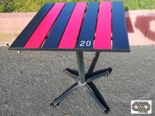Lot tables chr basculantes 70 x 70 professionnel occasion