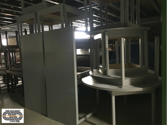  Lot de tables restaurant laques grises chr pro occasion