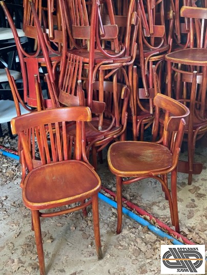 2 Chaises Baumann /chaises bistrot ancien/bar ancien/old bar chairs 