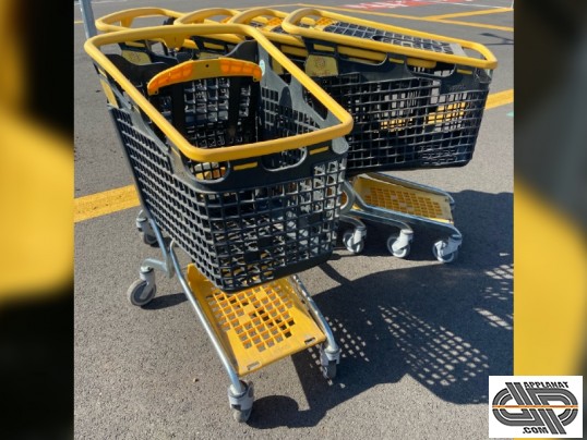 lot 5 chariots magasin ARAVEN Loop 160 L d'occasion