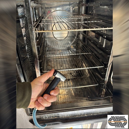 Four restauration professionelle avec douchette et sonde à coeur