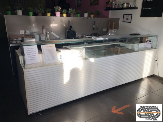Vitrine réfrigérée fast food moderne sandwicherie occasion 