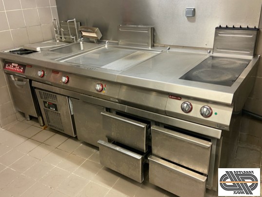 Ensemble cuisson électrique restaurant occasion angelo po gamme alpha 900
