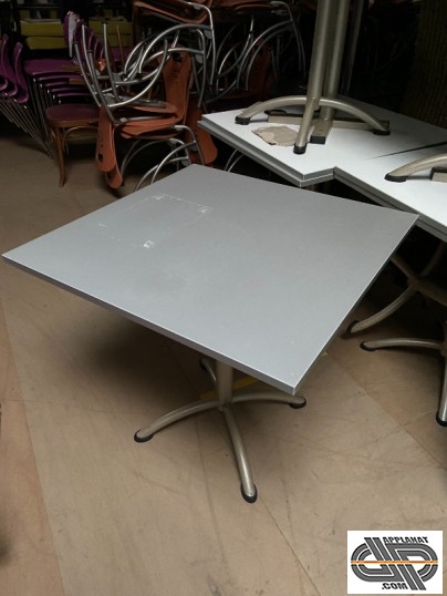 Tables restaurant plateau gris 80 x 80 cm occasion