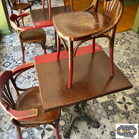 Lot mobilier rétro de brasseroe d'occasion 