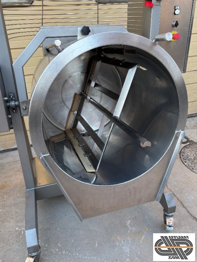 Cuiseur electrique à cuve basculante et mélangeur avec racleurs de cuve occasion