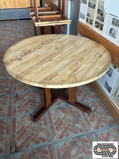 table ronde rustique 1m20