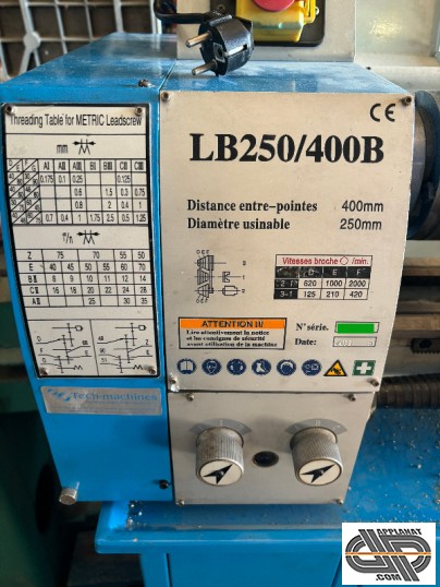 commande d'un tour LB250/400B occasion