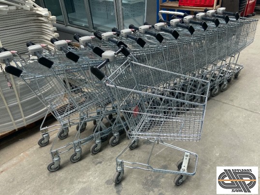 Lot caddie supermarché supérette magasin bio occasion