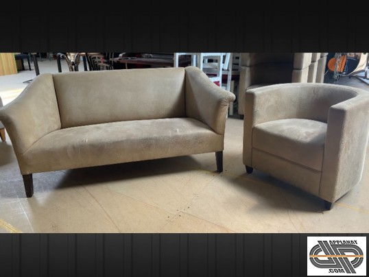 Ensemble mobilier « PIERRE FREY » occasion  Canapé GERAUD  fauteuil CLUB
