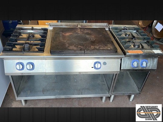 Fourneau professionnel sans four d'occasion