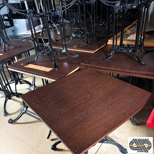 Lot de tables resto bistrot brasserie d'occasion