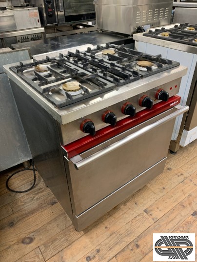 Fourneau mixte ambassade GC 741 - 4 feux gaz sur four électrique occasion