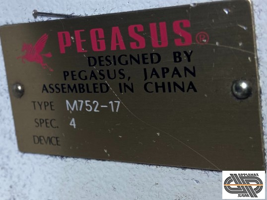 plaque signalétique de machine a coudre pegasus