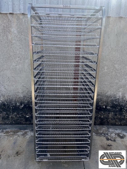 Grille inox avec 2 arrêts - 600x800 mm