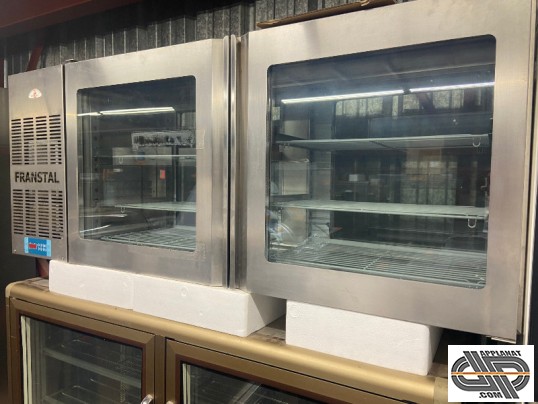 Armoire de comptoir inox à portes vitrées traversante FRANSTAL – PLATINIUM – FIGPRX/2VPV
