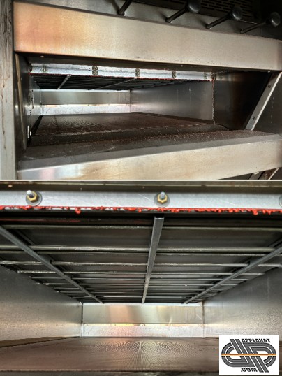 Chambres de cuisson d'un four de boulangerie à soles fixes d'occasion en très bon état.