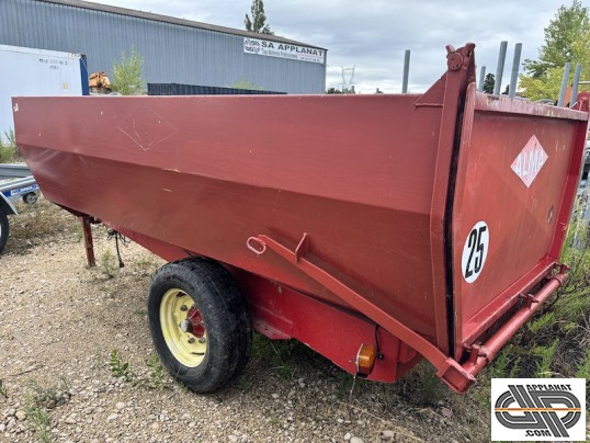 Remorque agricole 3 tonnes d'occasion