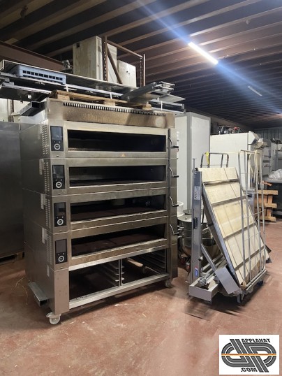Combinaison cuisson modulaire boulangerie four à sole 4 étages WIESHEU Ebo 128 M occasion 