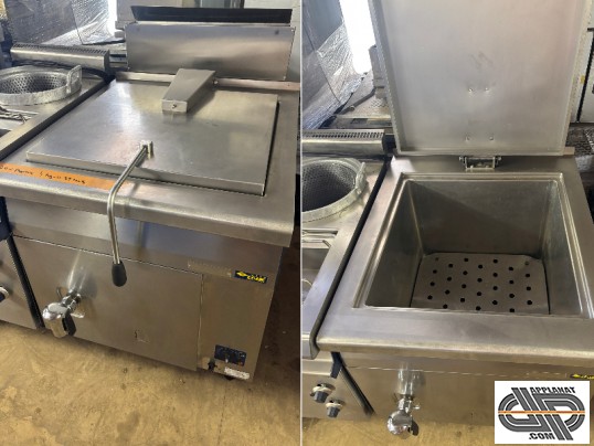 Marmite aluminium 170 litres chauffe directe gaz , modèle W22120 d'occasion