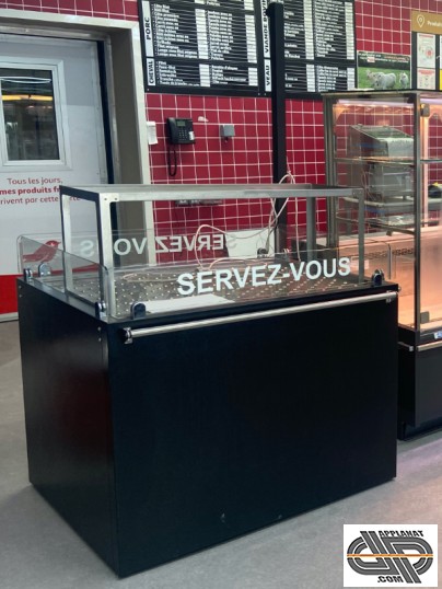 vitrine chaude professionnelle d'occasion