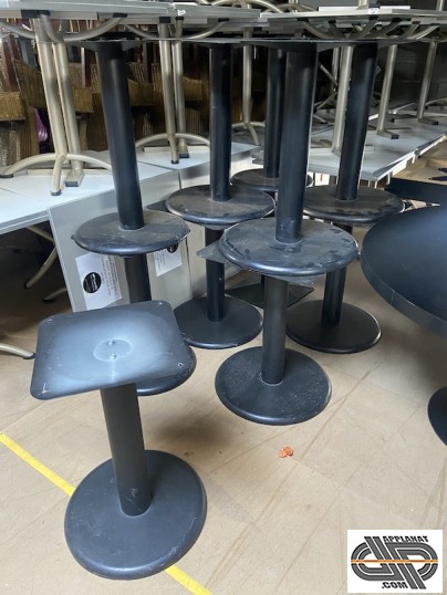 Lot de pieds de tables restaurant occasion style guéridons bar brasserie