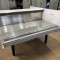 Ilot réfrigéré bas libre service double bac 1m30 x 1m56